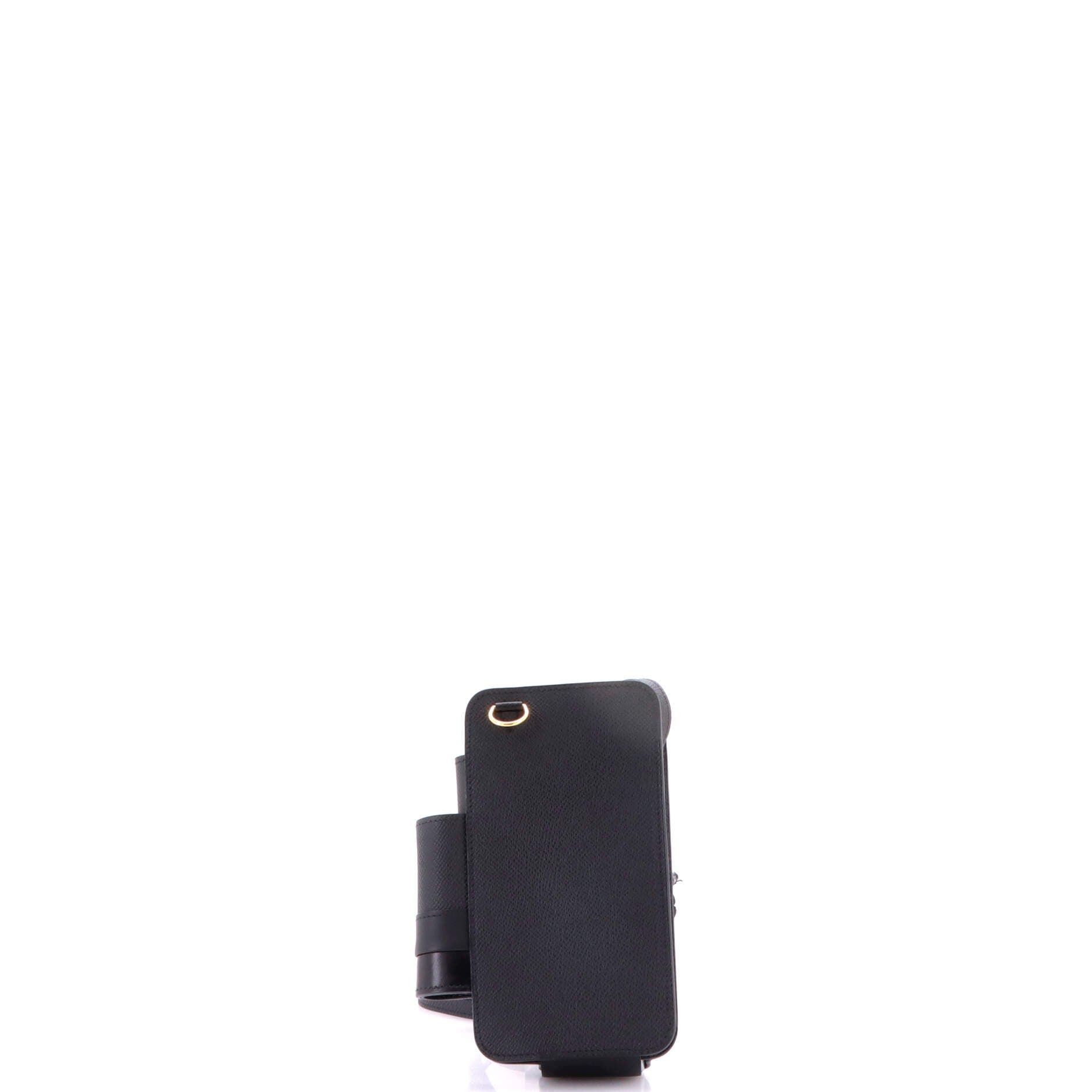Hermesway Phone Case Crossbody Bag Epsom, Alternate, color, Noir