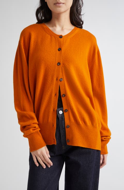 ARAGONA 売れ筋商品|||アラゴナ ニット&セーター アウター レディース Sweaters Orange Ann Cardigan