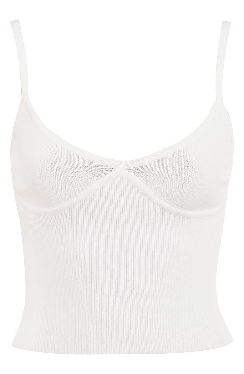 HOUSE OF CB Summer Rib Crop Top, Alternate, color, Cloud Dancer