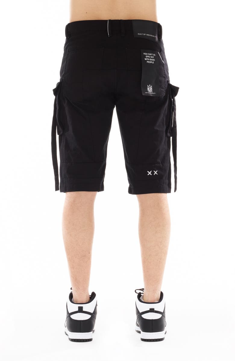 Cult of Individuality Slim Fit Cargo Shorts, Alternate, color, Vintage Black