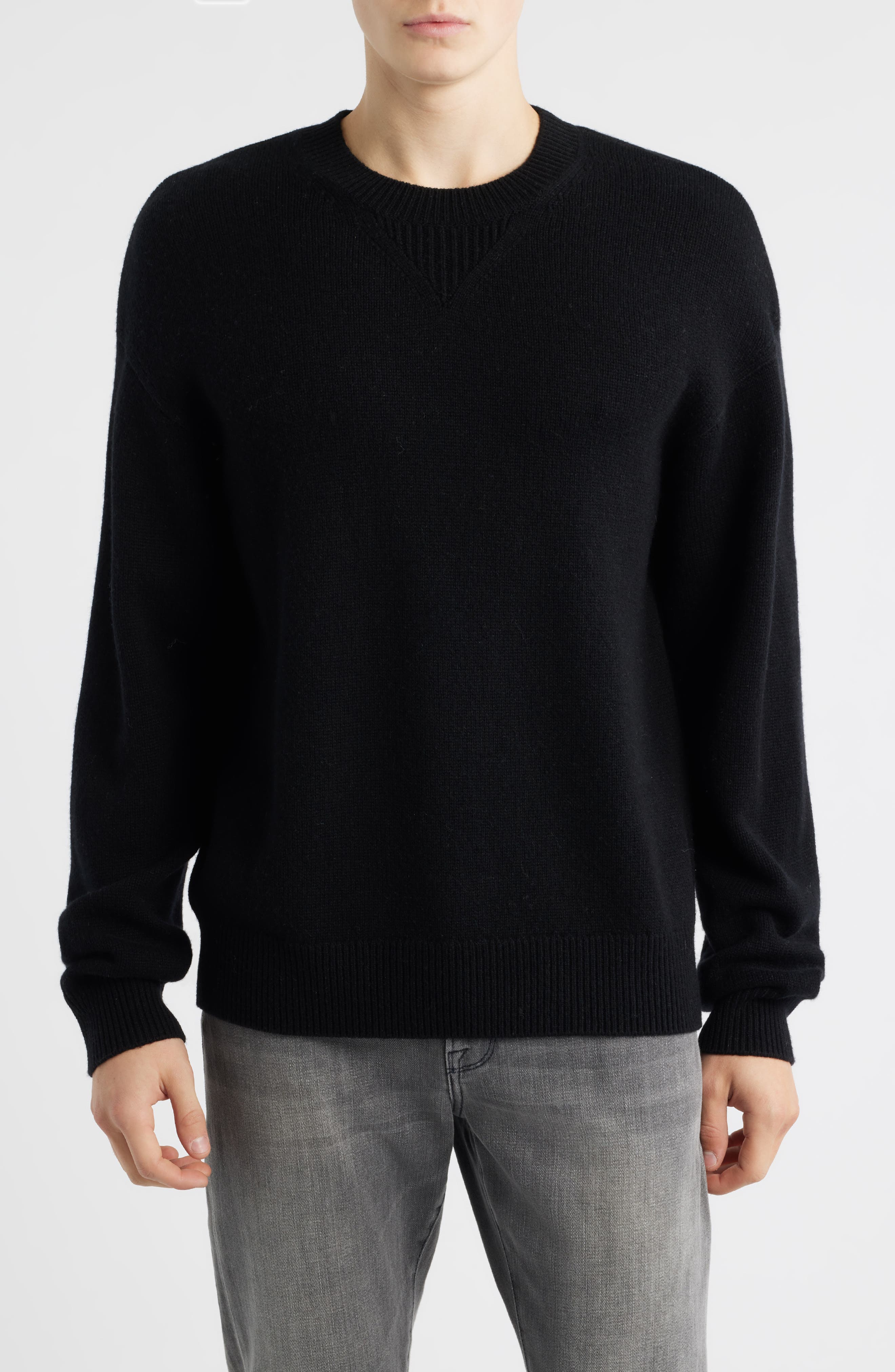 FRAME Elbow Patch Wool & Cashmere Sweater