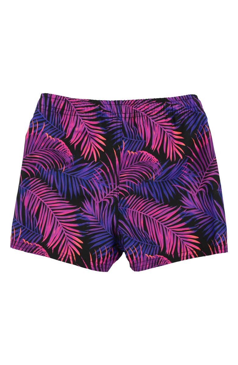 RuggedButts Kids' Palm Print Swim Trunks, Alternate, color,