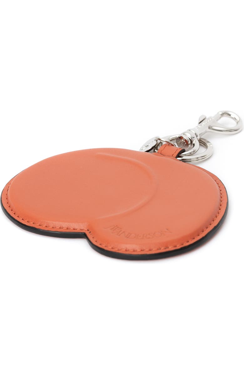 JW Anderson Peach Leather Bag Charm, Alternate, color,
