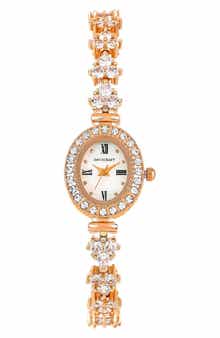 Danecraft Crystal Mother-of-Pearl Quartz Bracelet Watch, 20mm x 23mm