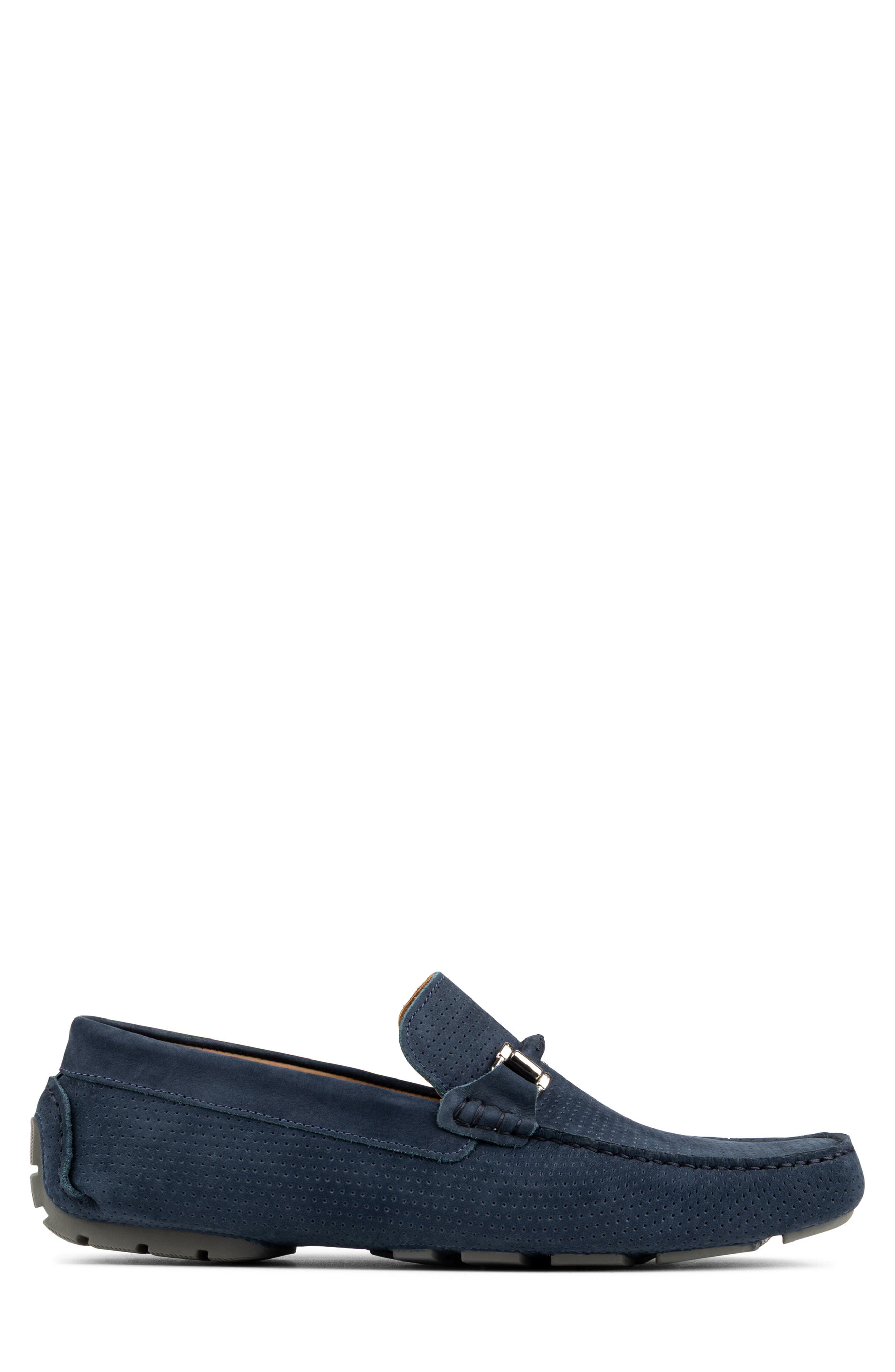 Drexel Moc Toe Loafer, Alternate, color, NAVY