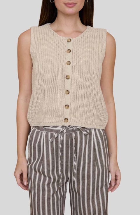Button-Up Sweater Tank