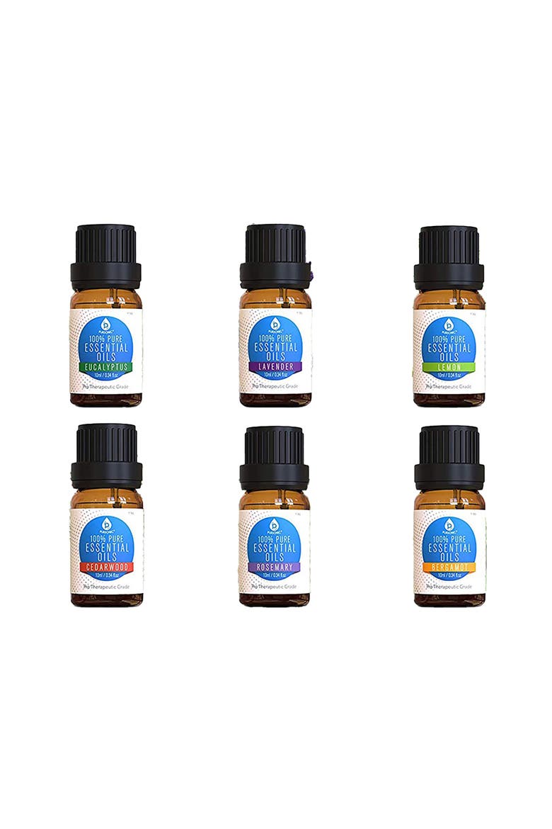 6 Pack of 100% Pure Essential Aromatherapy Oils, Alternate, color, Multicolor