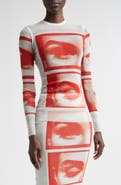Jean Paul Gaultier Re-Edition Eye Print Mesh T-Shirt