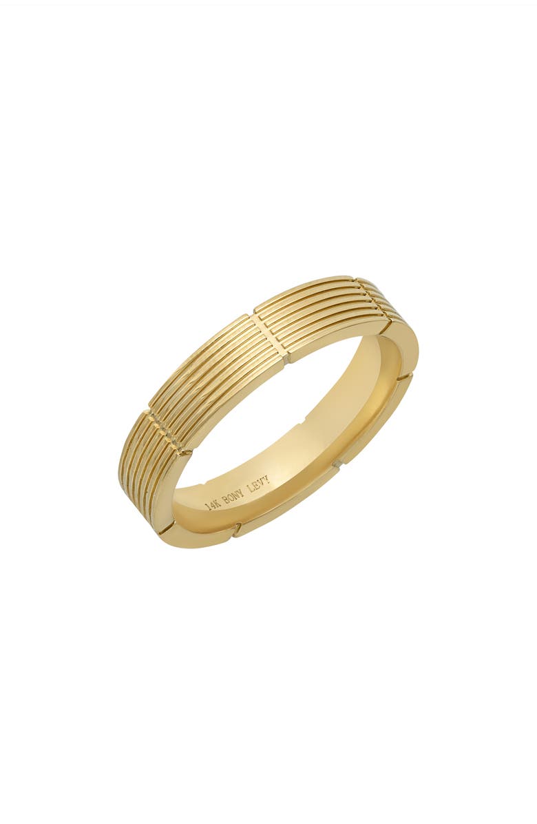 Bony Levy Men's 14K Gold Textured Band, Main, color, 
