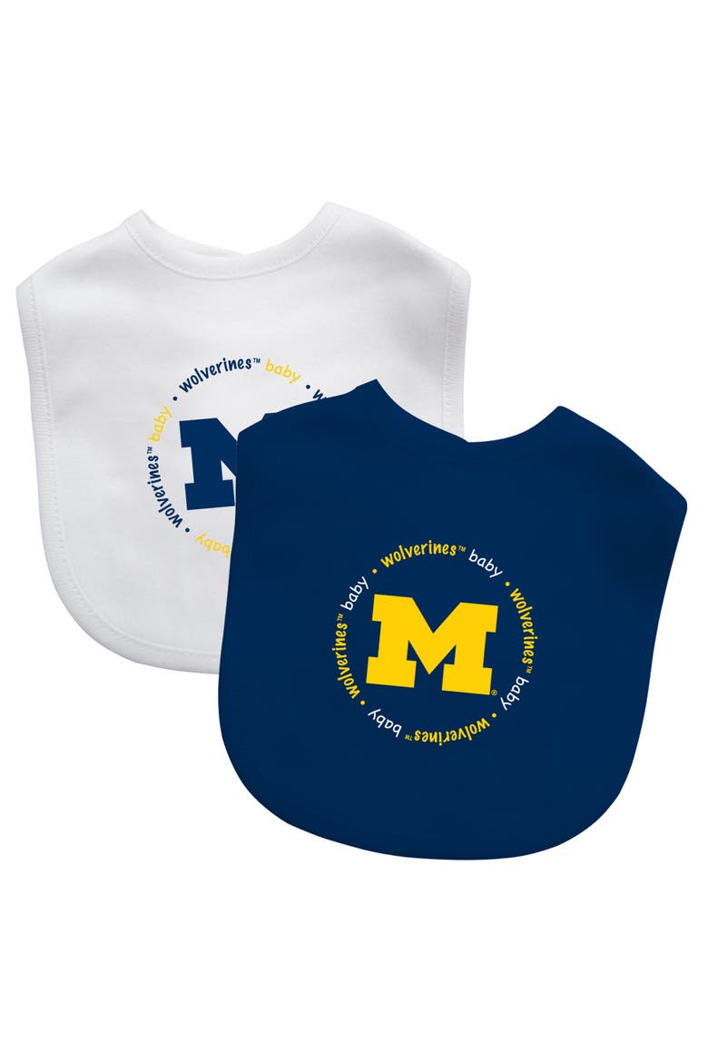 Michigan Wolverines - Baby Bibs 2-Pack, Main, color, Navy