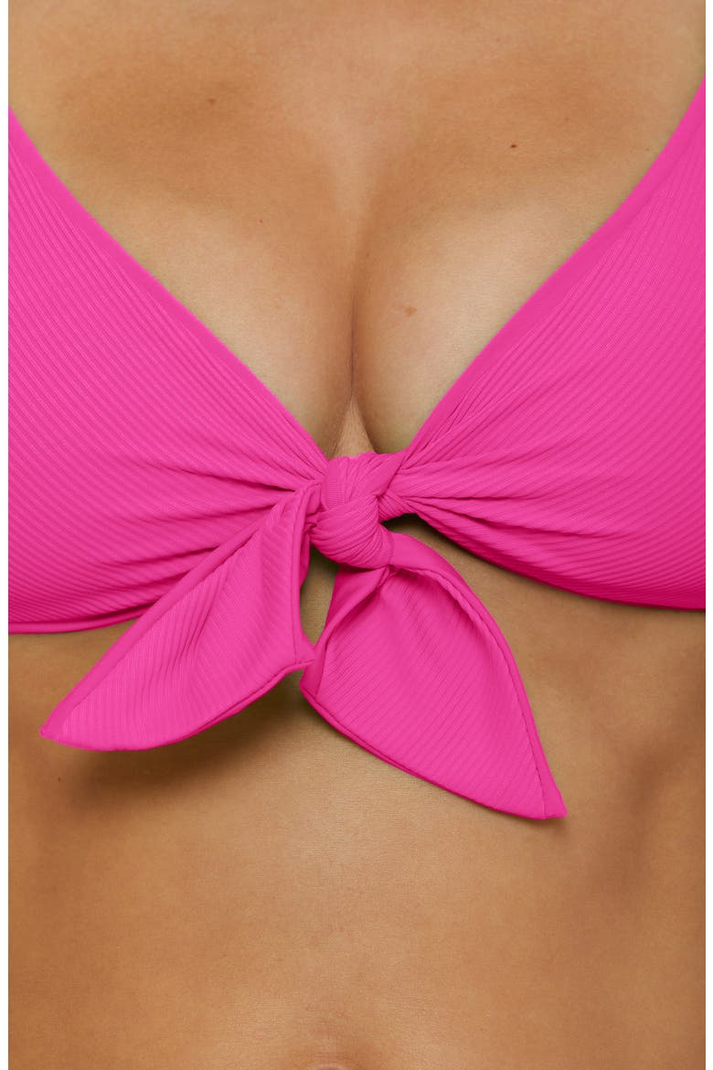 Buckle Reversible Bikini Top, Alternate, color, FUCHSIA