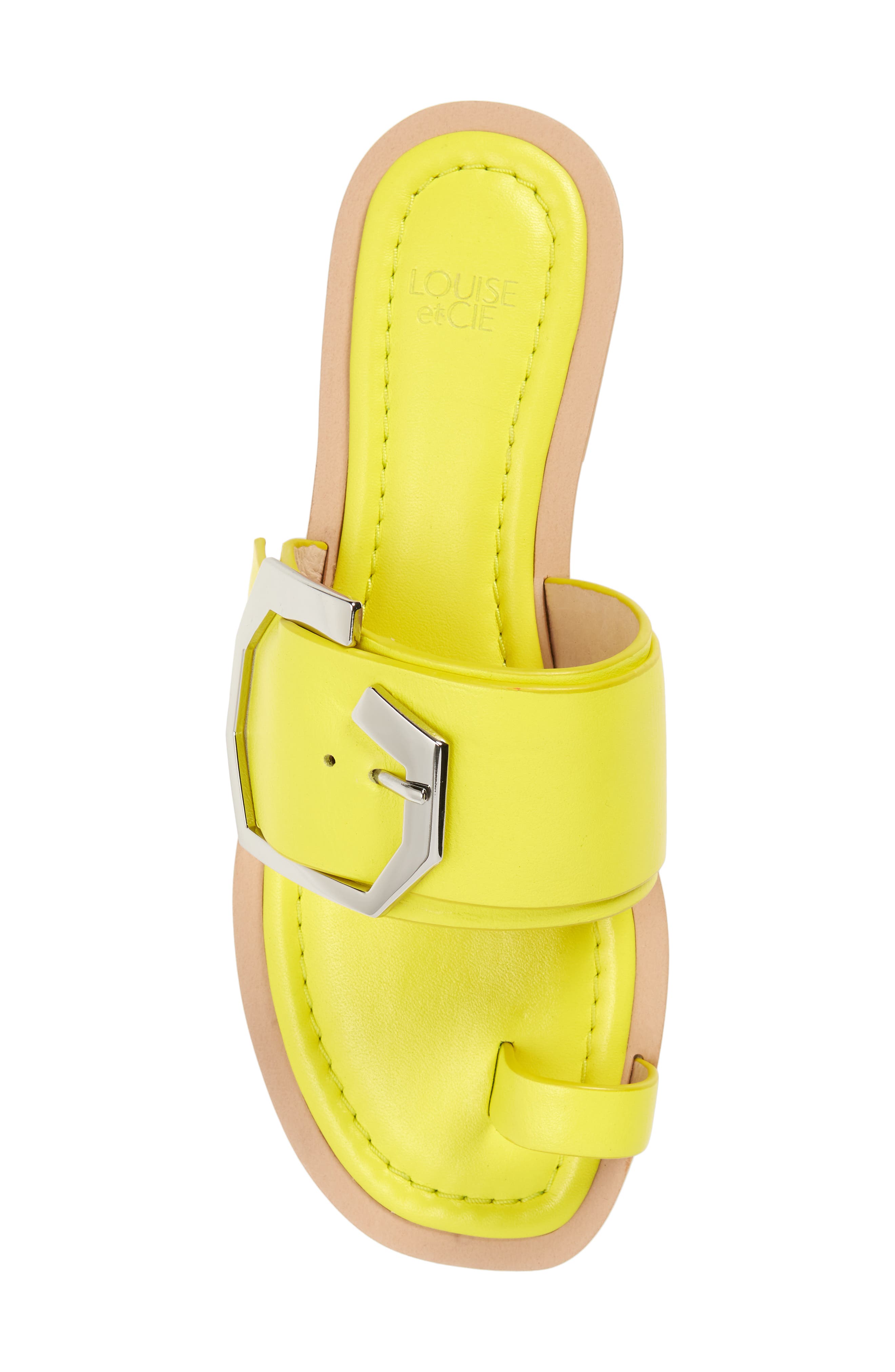 Altan Sandal, Alternate, color, FLUORESCENT YELLOW LEATHER