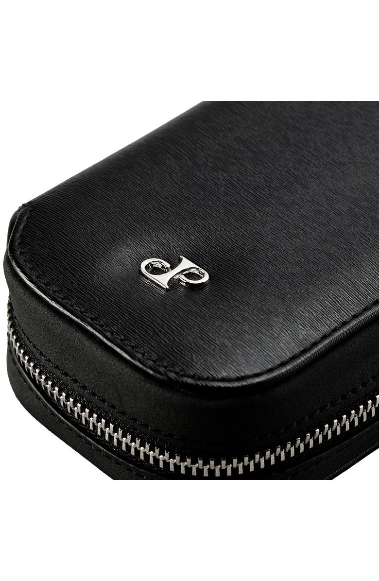 WOLF Philipp 2 Piece Watch Zip Case, Alternate, color, Black