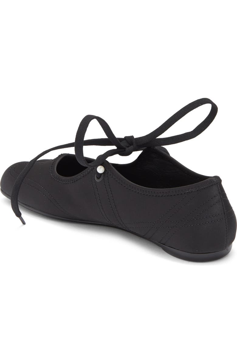 Jeffrey Campbell Saturna Split Toe Mary Jane Flat, Alternate, color, Black Satin