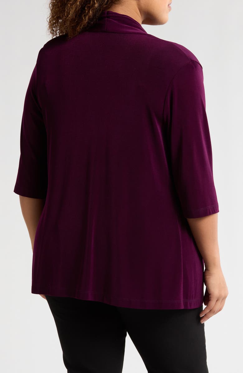 Vikki Vi Stretch Knit Open Front Jacket, Alternate, color, 