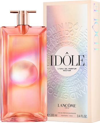 Lancome Idole 4 pc Gift Set Nectar Mini EDP 0.16 oz, Body store & Hand Cream, Bag