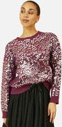Yumi Sequin Relaxed Fit Sweater