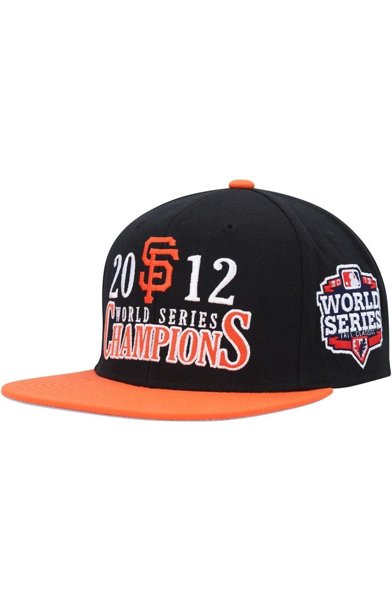Mitchell & Ness Men's Mitchell & Ness Black San Francisco Giants World Series Champs Snapback Hat, Main, color, Black