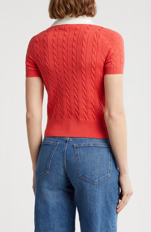 Love By Design Ivy Short Sleeve Polo Sweater
