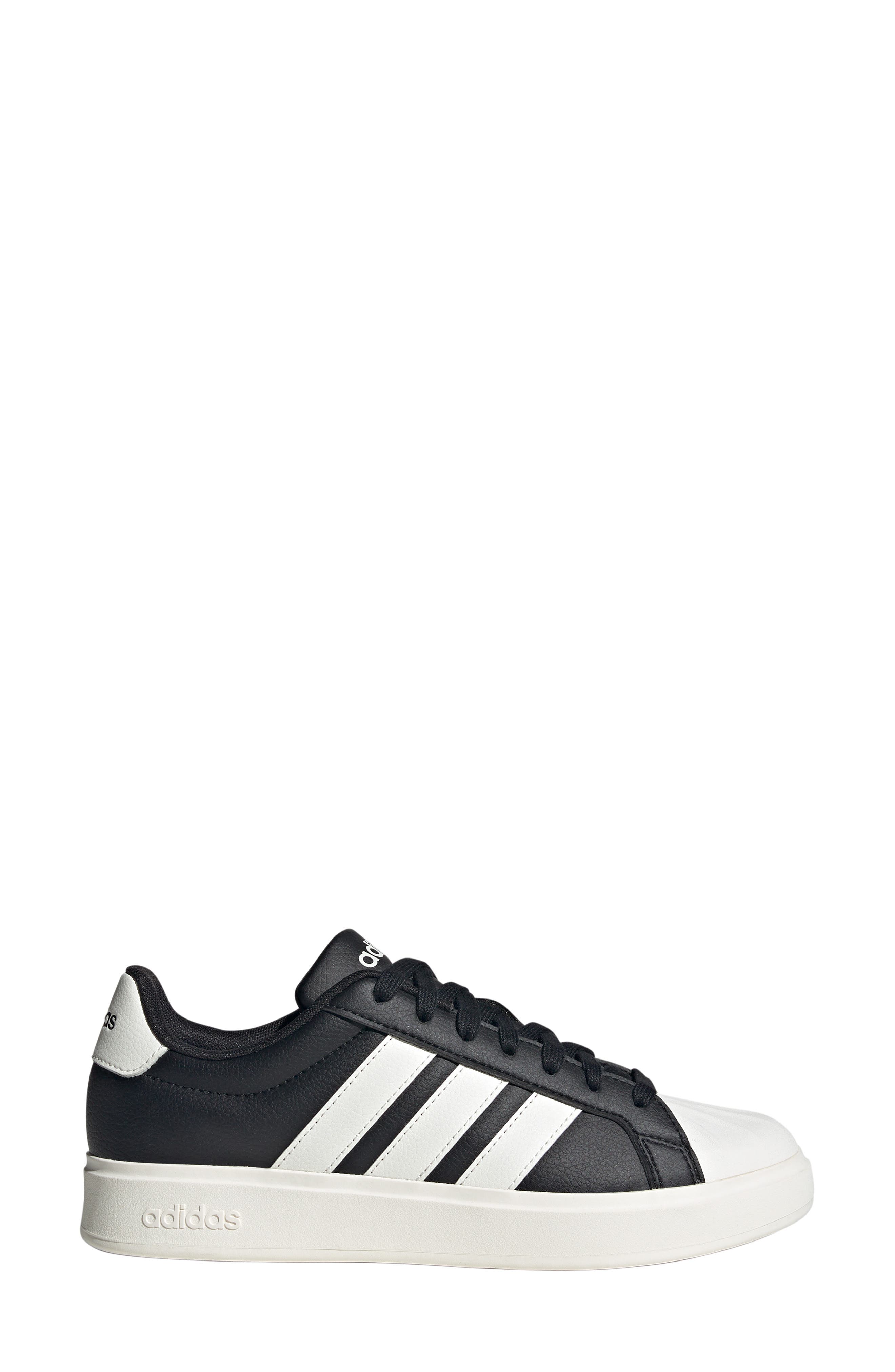 adidas Streettalk Sneaker, Alternate, color, Black/ White/ Black