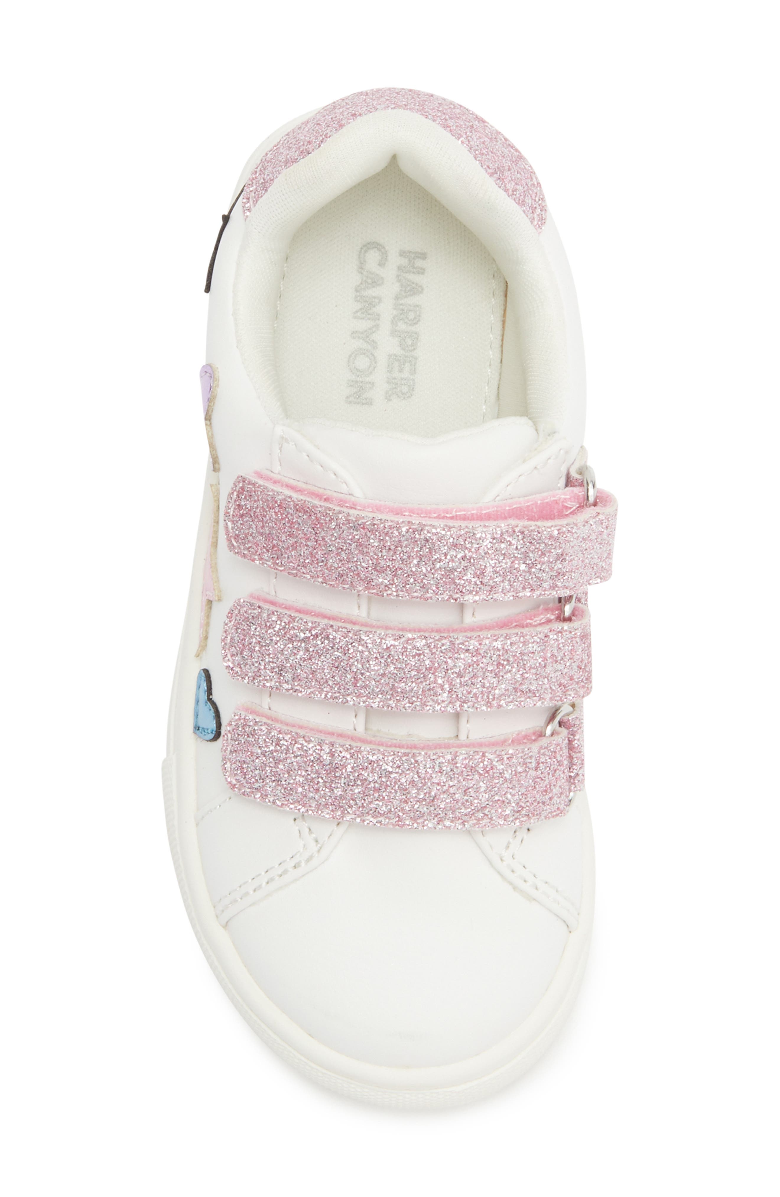 Harper Canyon Kids' Carey Star & Heart Sneaker, Alternate, color, 