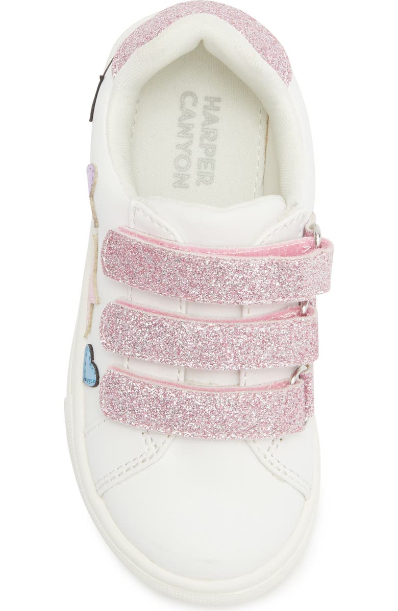 Harper Canyon Kids' Carey Star & Heart Sneaker, Alternate, color,