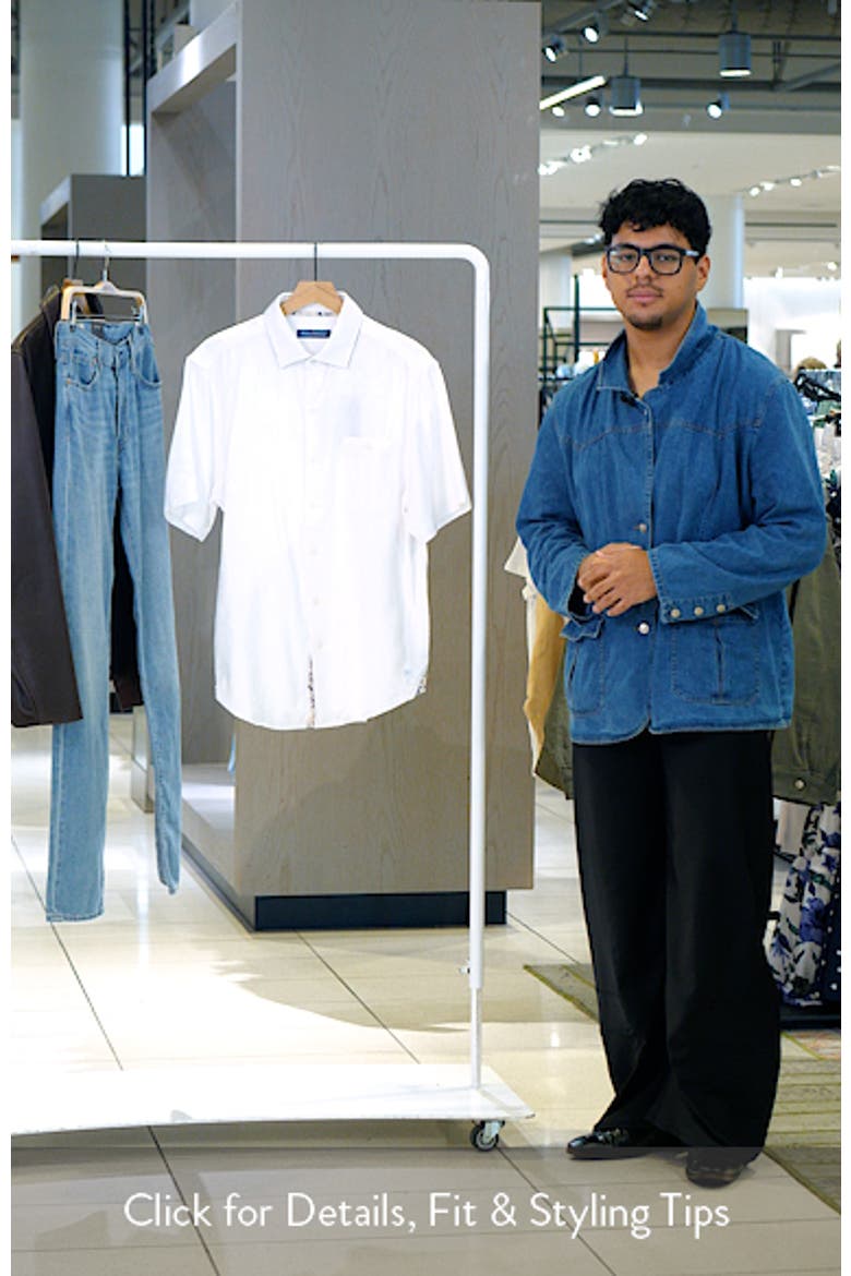 Breeze Island Short Sleeve Cotton Jacquard Button-Up Shirt video