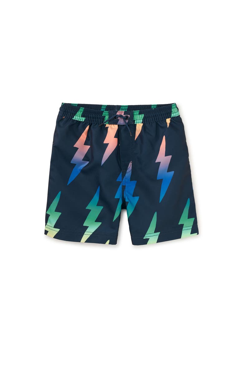 Mid-Length Swim Trunks, Main, color, Rainbow Lightning Bolt