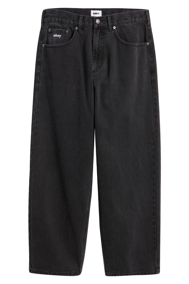 Bigwig Baggy Jeans, Alternate, color, FADED BLACK