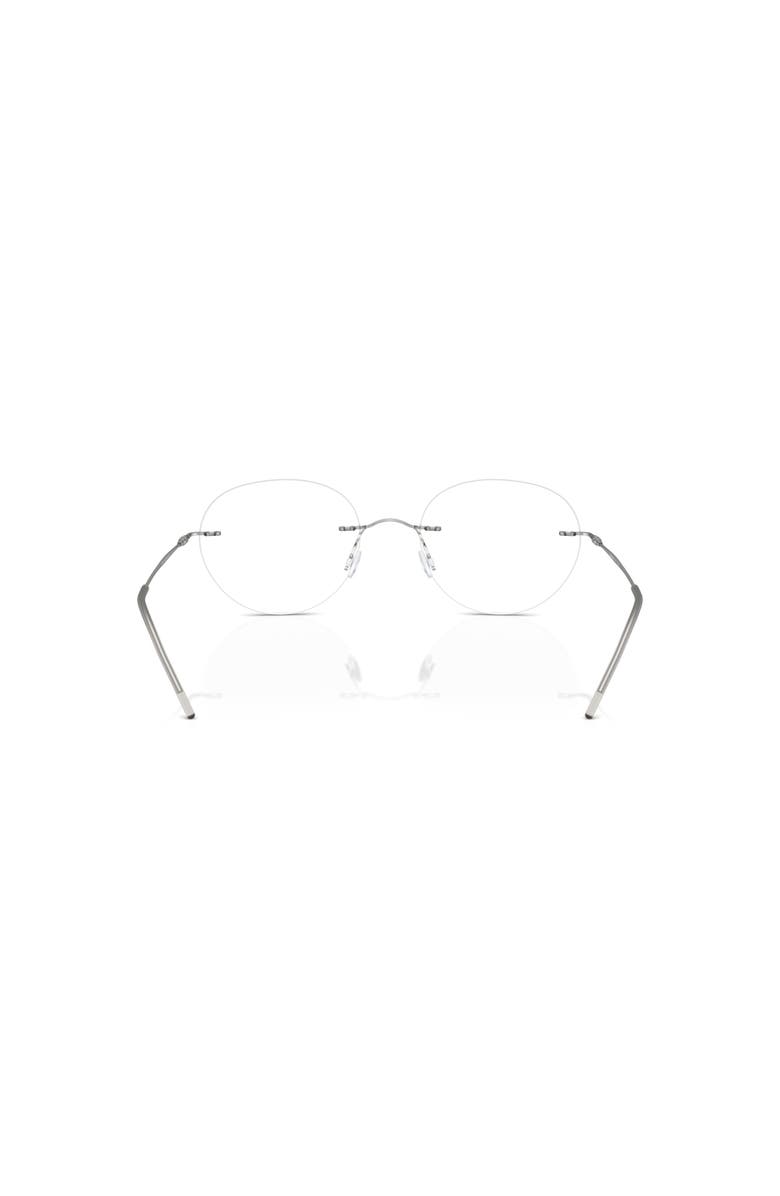 Giorgio Armani 50mm Phantos optical glasses, Alternate, color, Silver