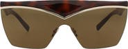 Saint Laurent 99mm Novelty Shield Sunglasses
