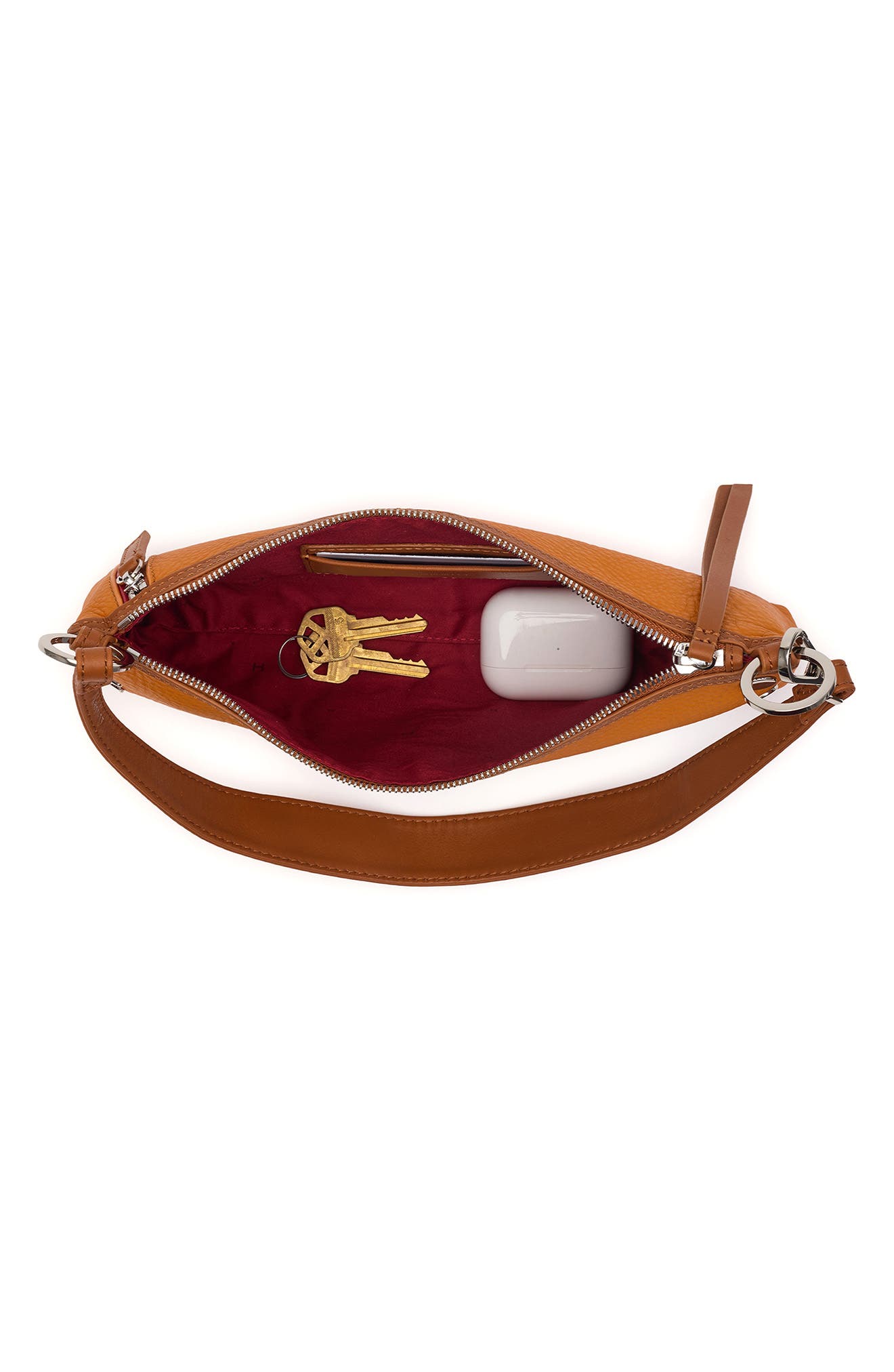 HAMMITT Kyle Shoulder Bag, Alternate, color, Tailored Tangerine/Silver