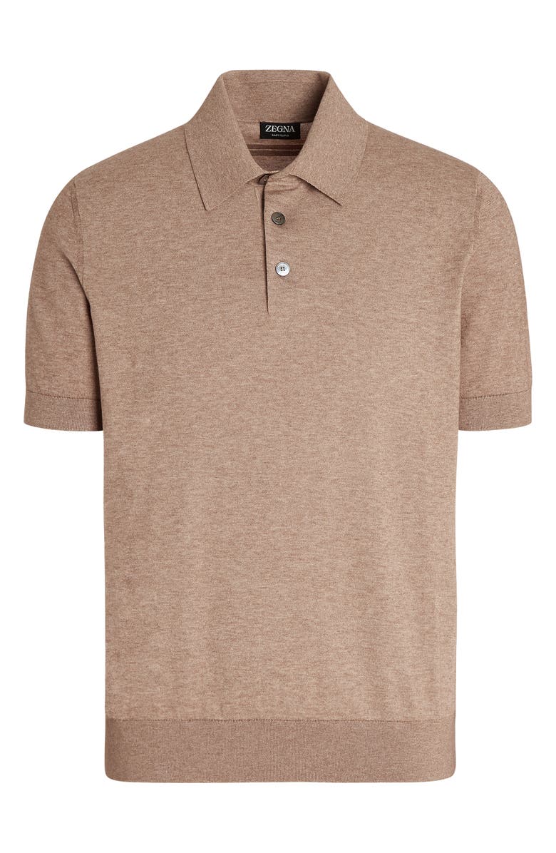 ZEGNA Baby Island Cotton & Cashmere Polo, Alternate, color,