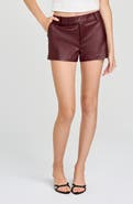 WAYF Angelina Faux Leather Shorts