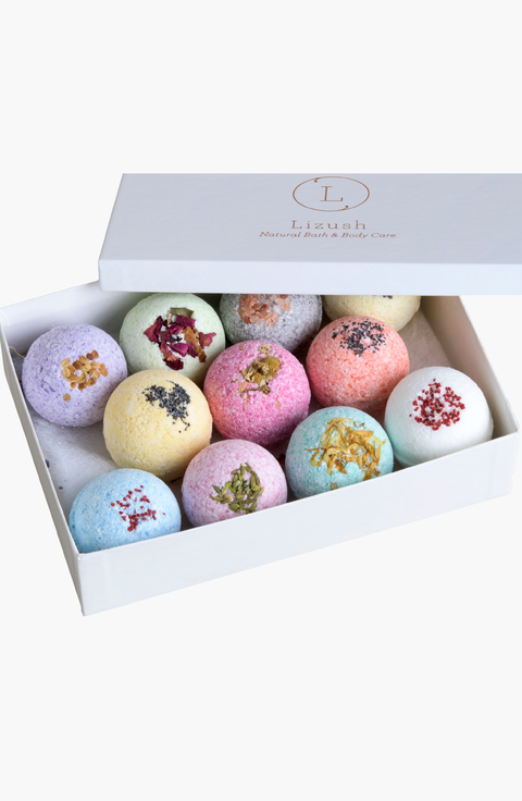 12 Assorted Bath Bombs Gift Box