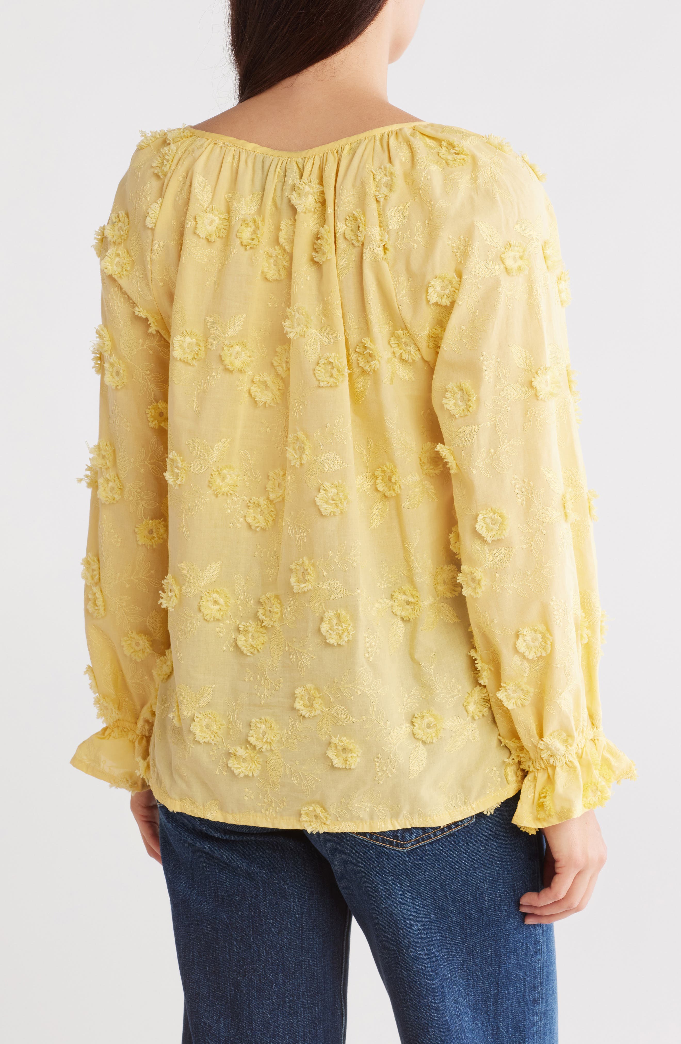 Embroidered Long Sleeve Top - image 4
