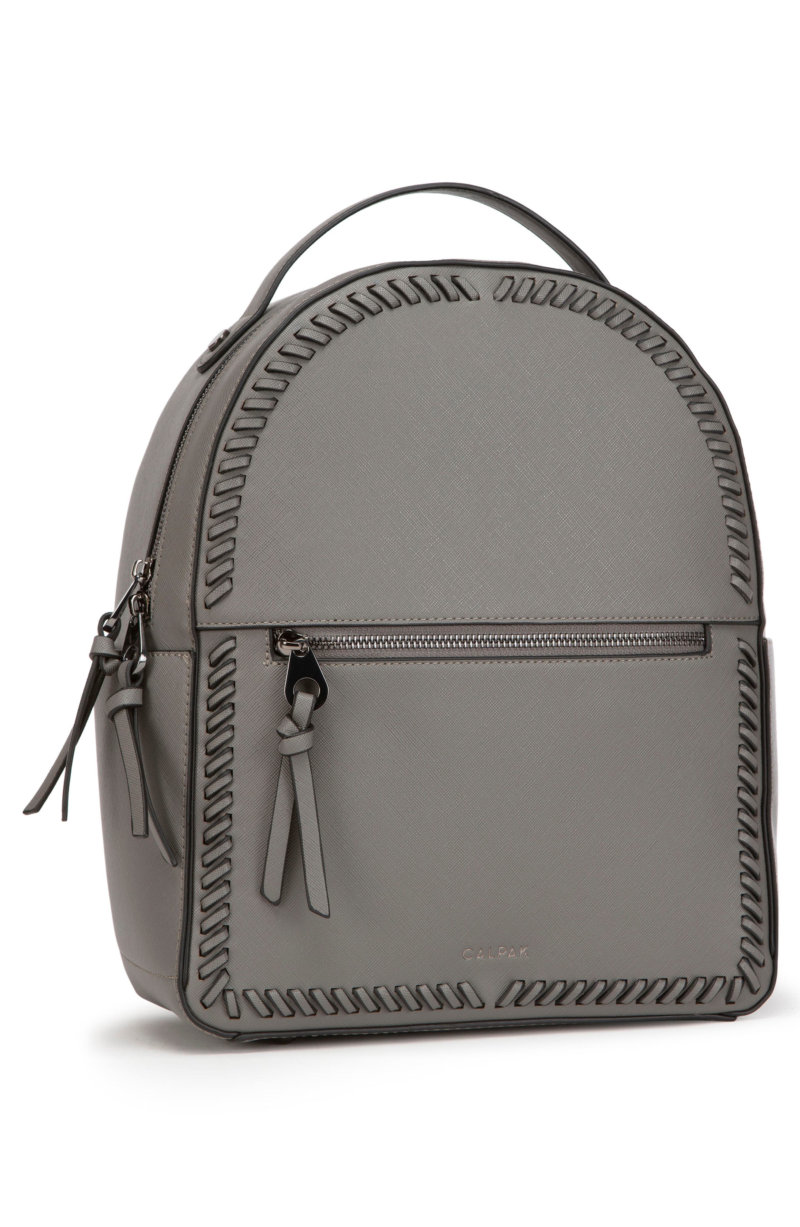 CALPAK Kaya Faux Leather Round Backpack, Alternate, color, 