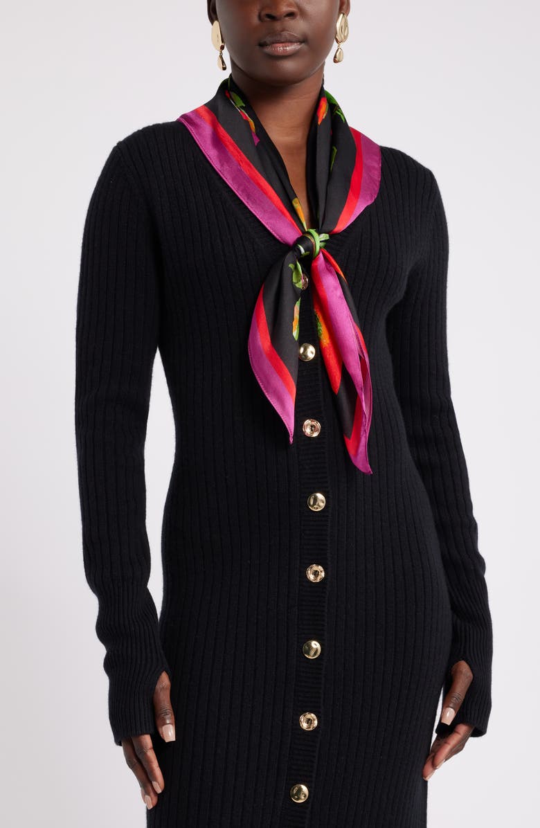 Nordstrom x Harlem's Fashion Row Harbison Print Silk Square Scarf, Main, color,