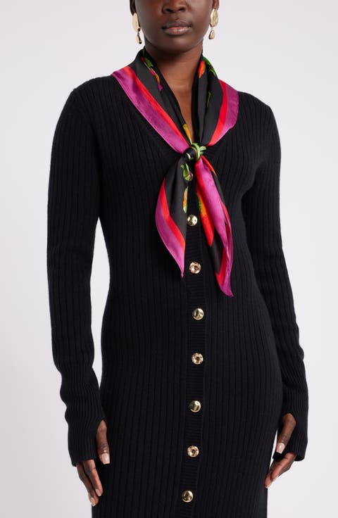 Harbison Print Silk Square Scarf