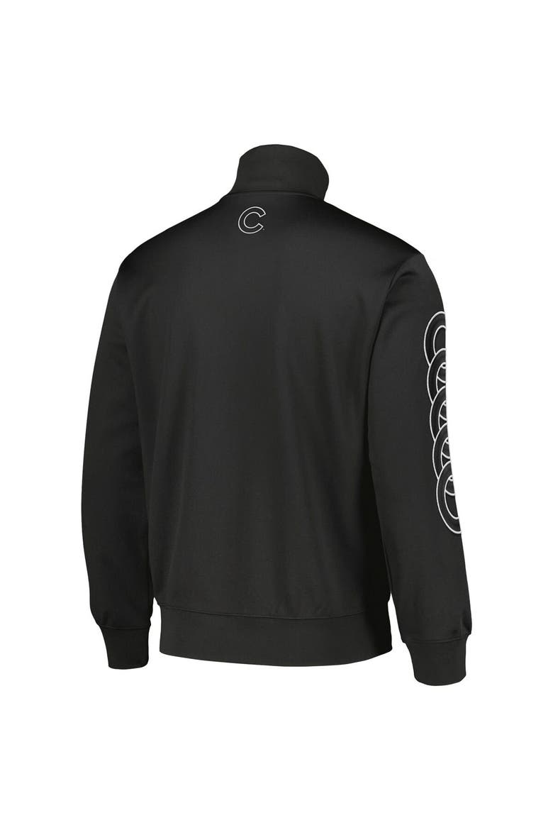 Men's PLEASURES Black Chicago Cubs Pitcher Full-Zip Track Jacket, Alternate, color, Black