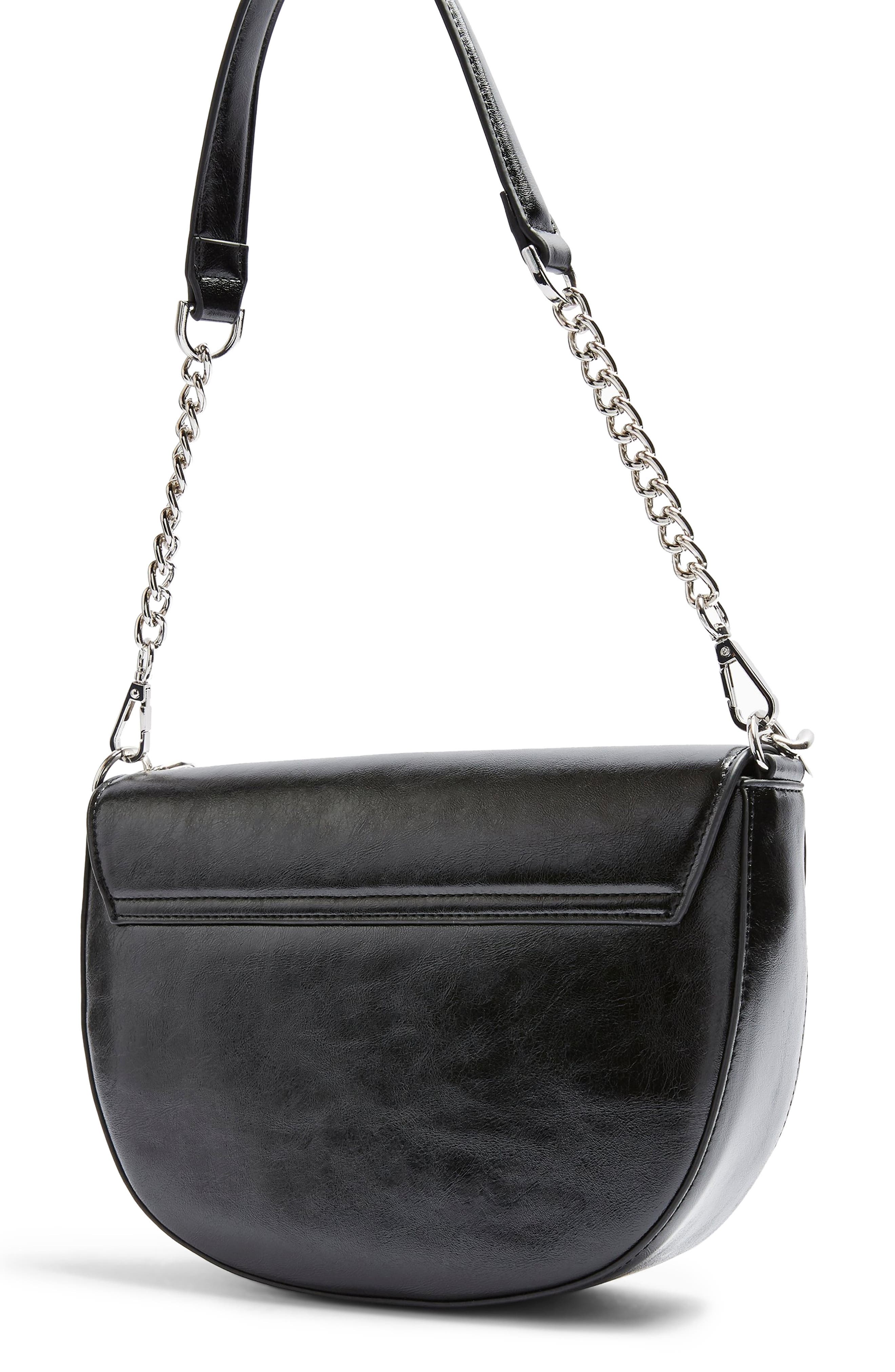 Spill Chain Shoulder Bag, Alternate, color, BLACK
