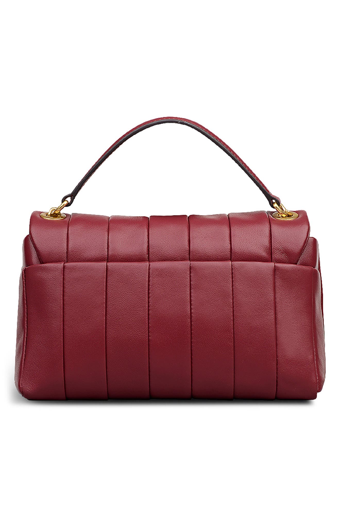 Radley Burton Way Mini Quilted Crossbody Bag, Alternate, color, Carmine