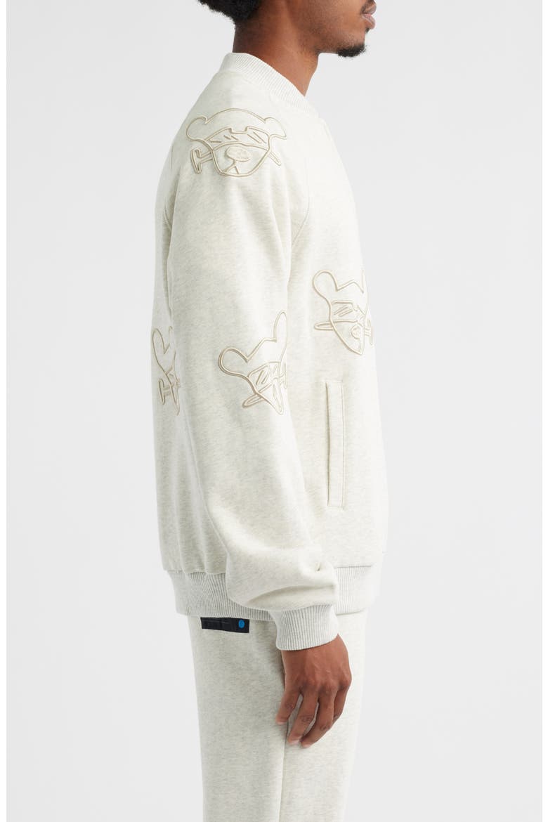 Chopped & Screwed Quarter Zip Pullover, Alternate, color, HEATHER OATMEAL