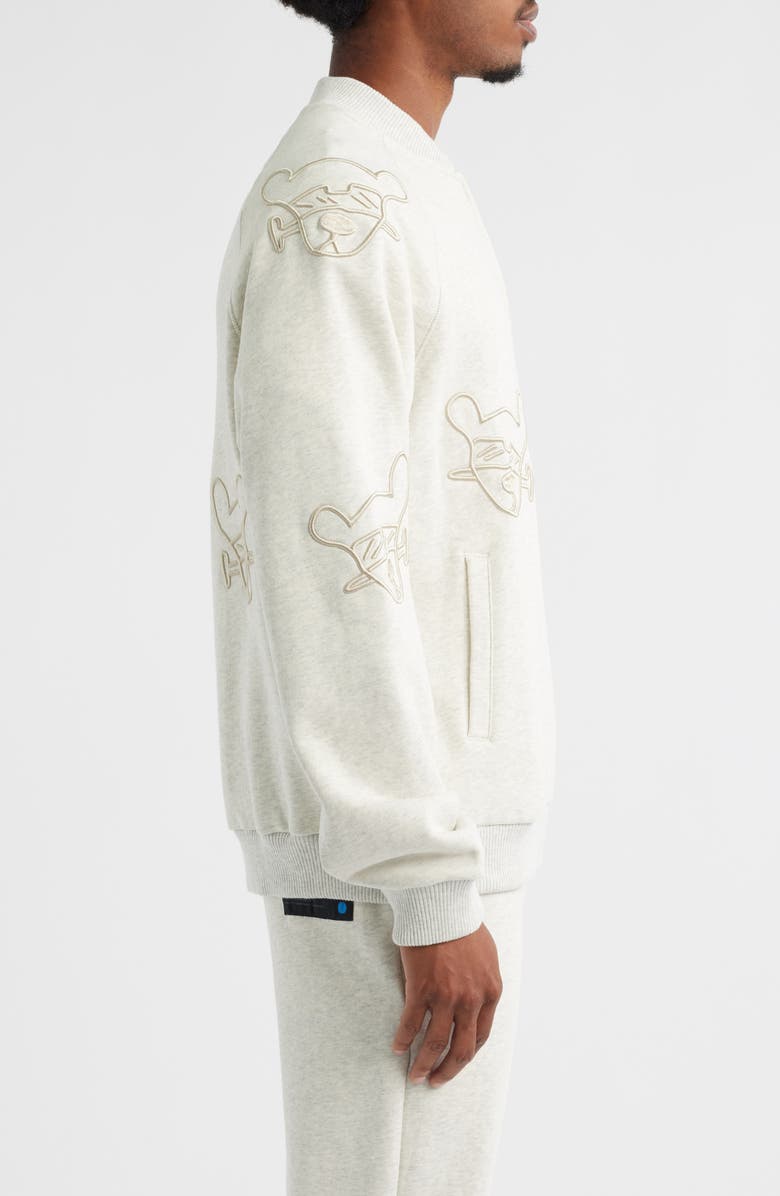 VIC GARCIA WORLD Chopped & Screwed Quarter Zip Pullover, Alternate, color, Heather Oatmeal