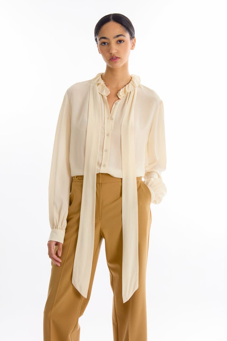 Maribelle Blouse, Alternate, color, Vintage Crème