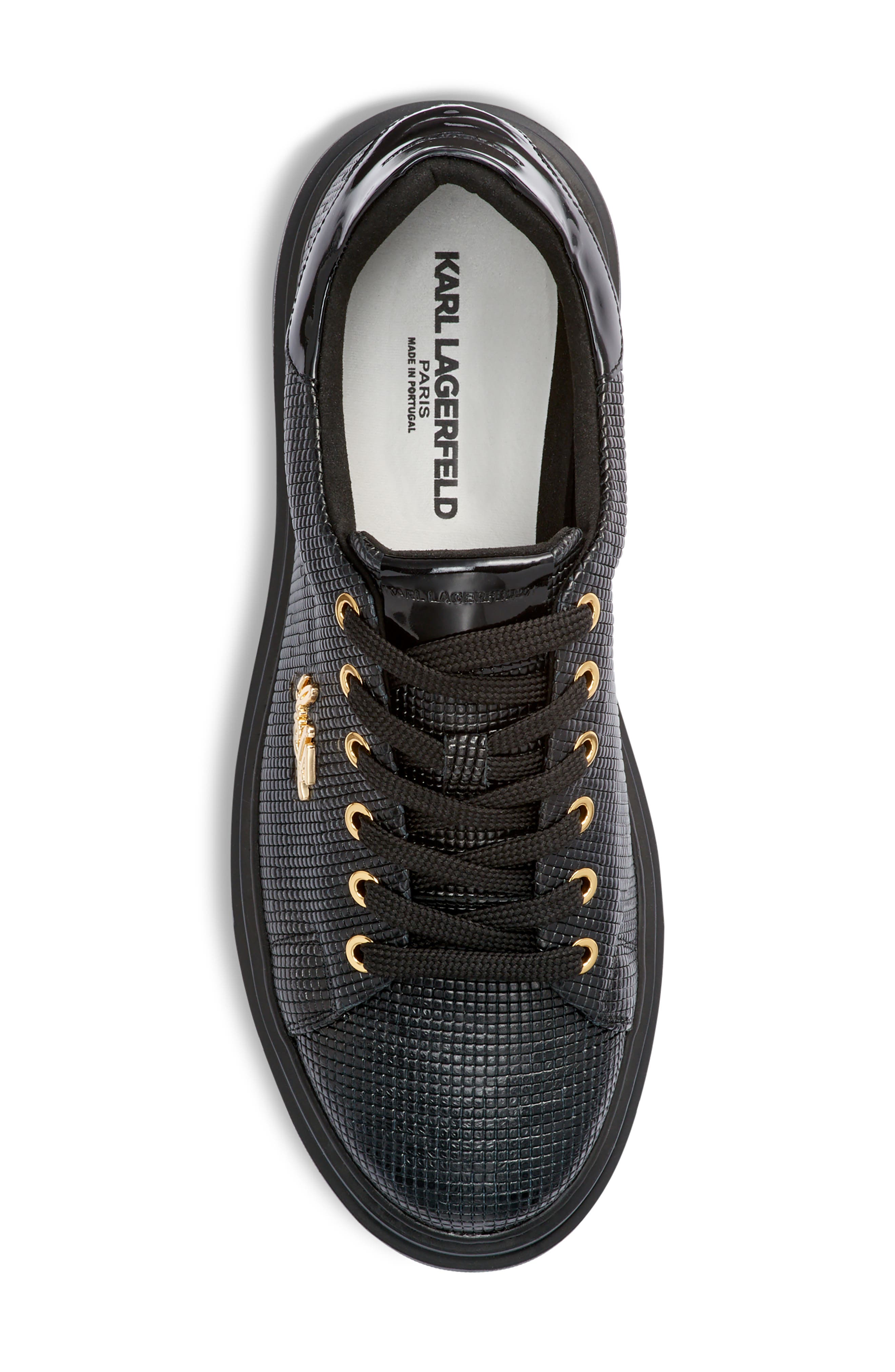 KARL LAGERFELD PARIS Logo Pin Sneaker, Alternate, color, 