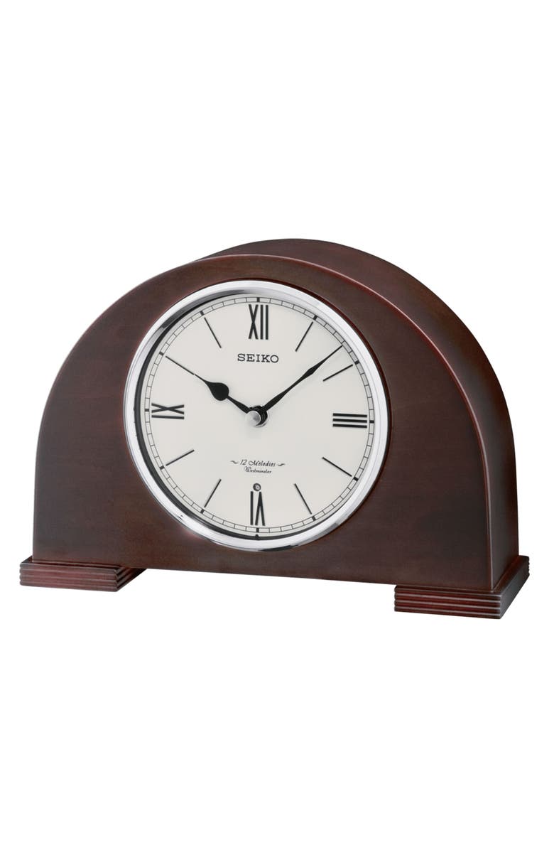 Seiko Branwen Musical Mantel clock, Main, color, Brown