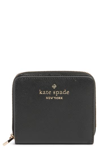 Kate Spade New York Staci Saffiano Leather Wallet In Black