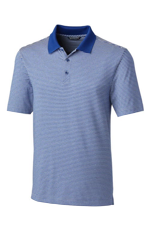 Cutter & Buck Forge Tonal Stripe Stretch Mens Big And Tall Polo Shirt In Blue
