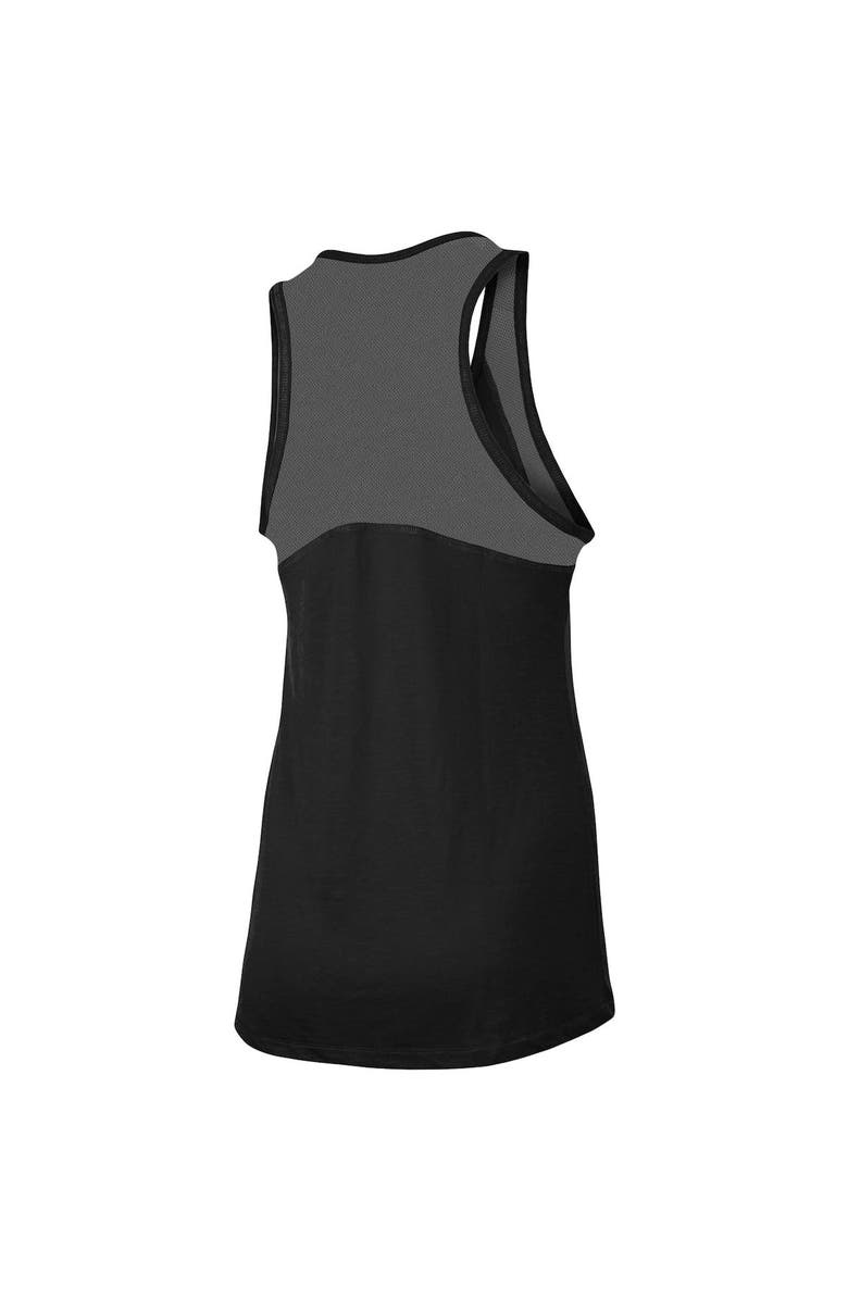 5TH AND OCEAN BY NEW ERA Women's 5th & Ocean by New Era Black LAFC Slub Racerback Tank Top, Alternate, color, 
